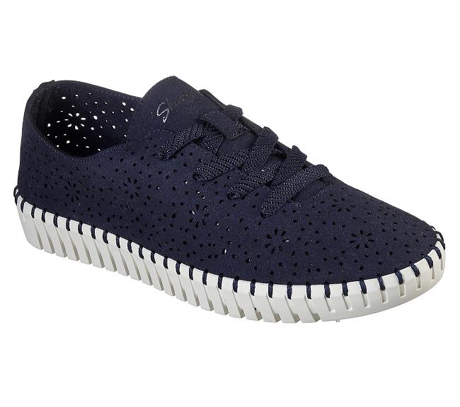 Zapatos Sin Cordones Skechers Mujer - Sepulveda Blvd Azul Marino CTVEU6417